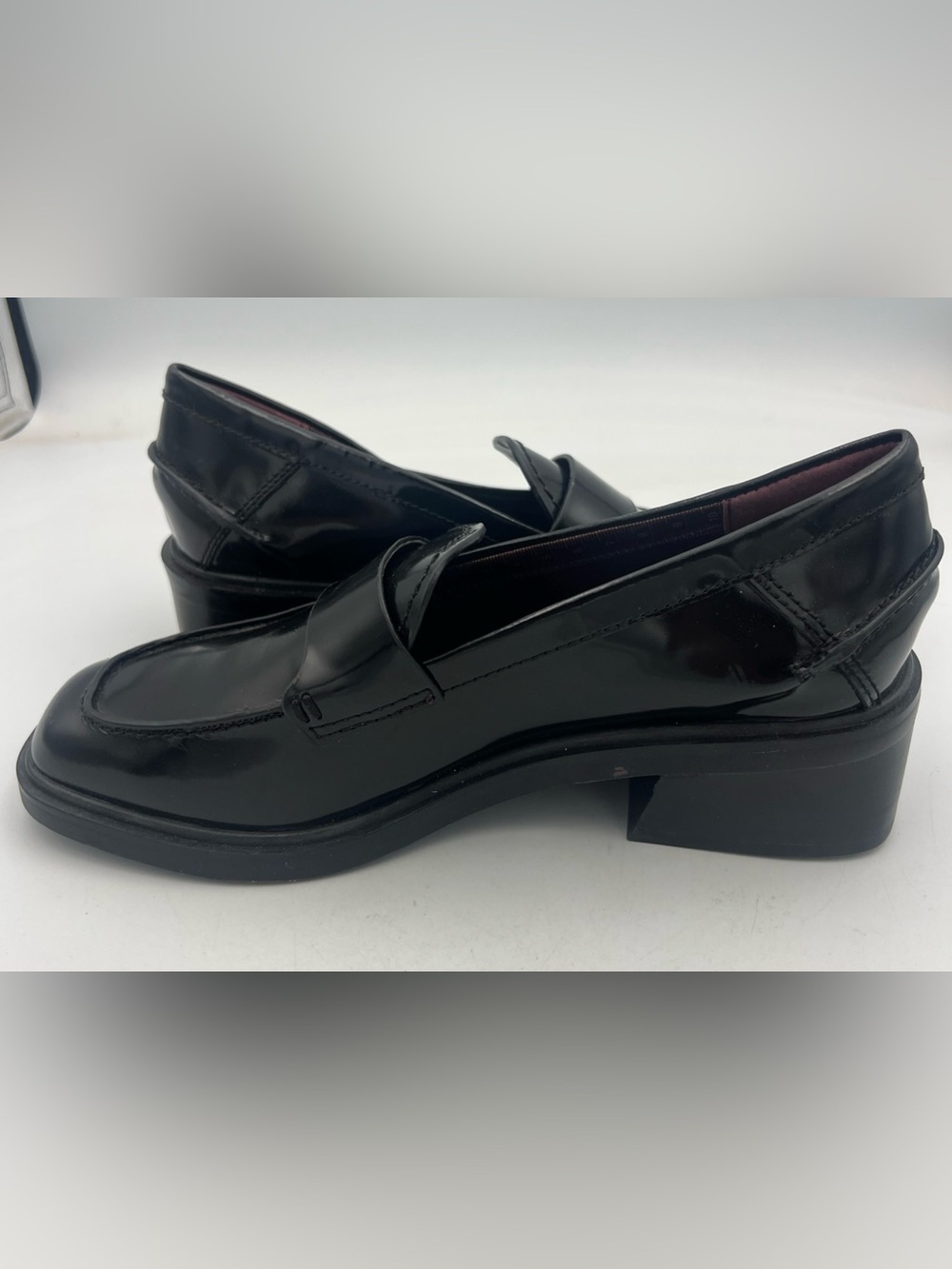 Franco Sarto Women's Gabriella Slip On Leather Loafer Black size US 7M EU37 NEW - Picture 6 of 14